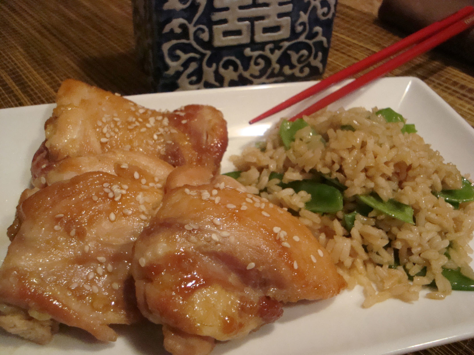 Sesame seared chicken